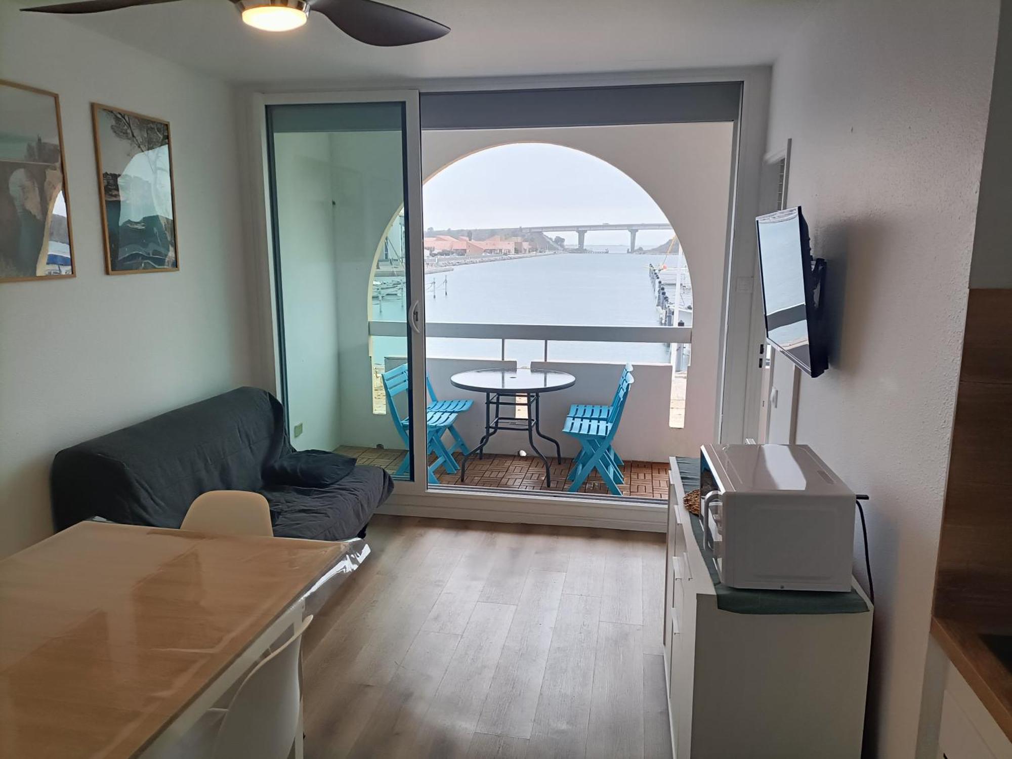 T2 Cabine Avec Tres Belle Vue Sur Le Port De Plaisance 勒卡特 外观 照片